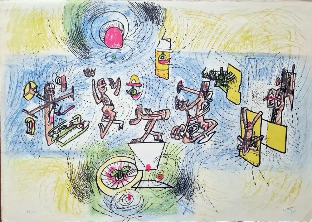 Lithographie Matta - Sans titre