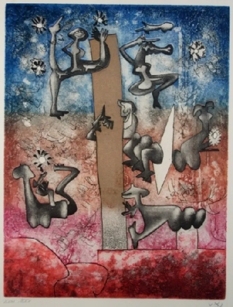 Eau-Forte Et Aquatinte Matta - Sans titre, 1975