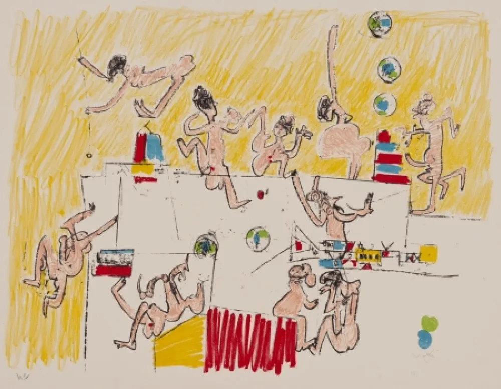 Lithographie Matta - Sans titre