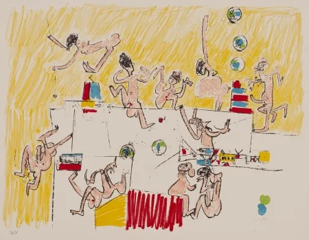 Lithographie Matta - Sans titre