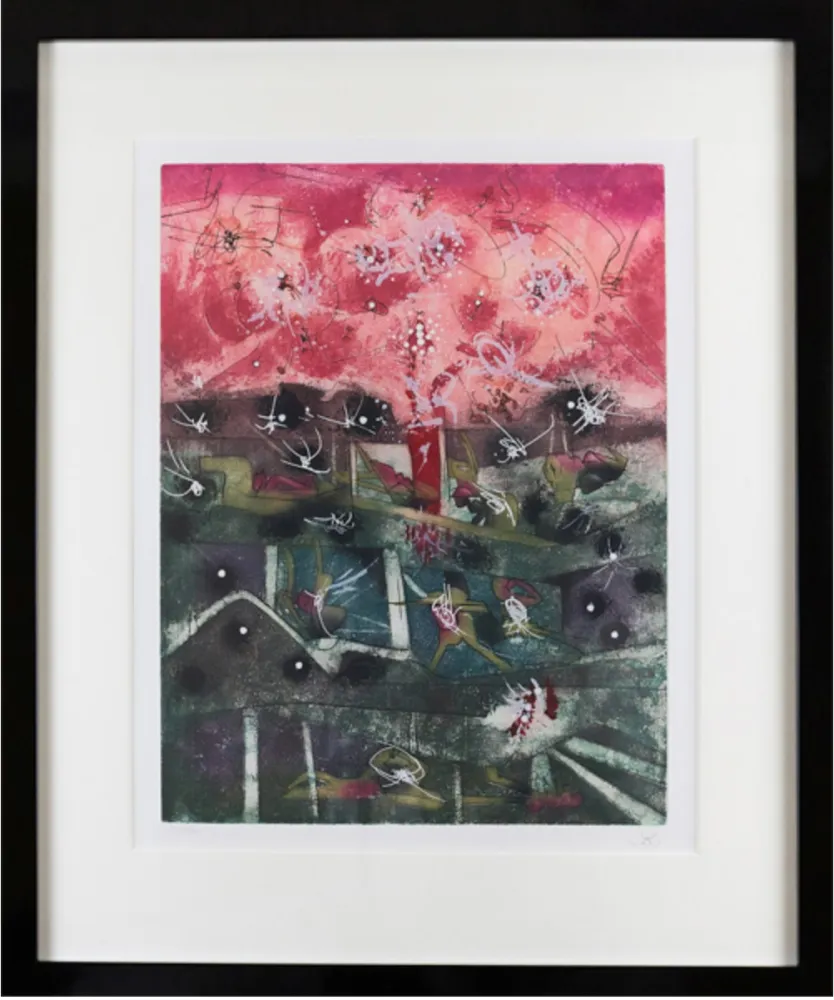 Eau-Forte Et Aquatinte Matta - Tranchetre 