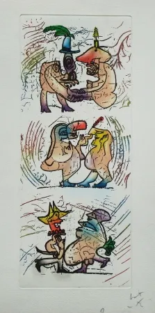 Eau-Forte Et Aquatinte Matta - Ubu Roi (planche 2)