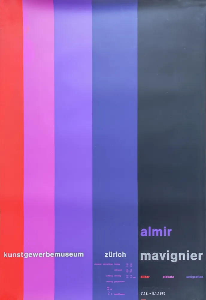 Sérigraphie Mavignier - Kunstgewerbemuseum Zürich.