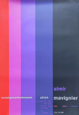 Sérigraphie Mavignier - Kunstgewerbemuseum Zürich.