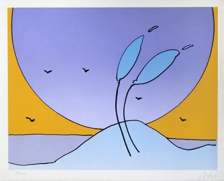 Sérigraphie Max - SPACE FLOWERS II