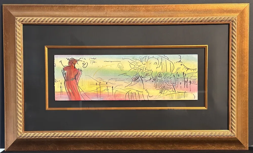 Aucune Technique Max - Untitled Original Watercolor on Paper