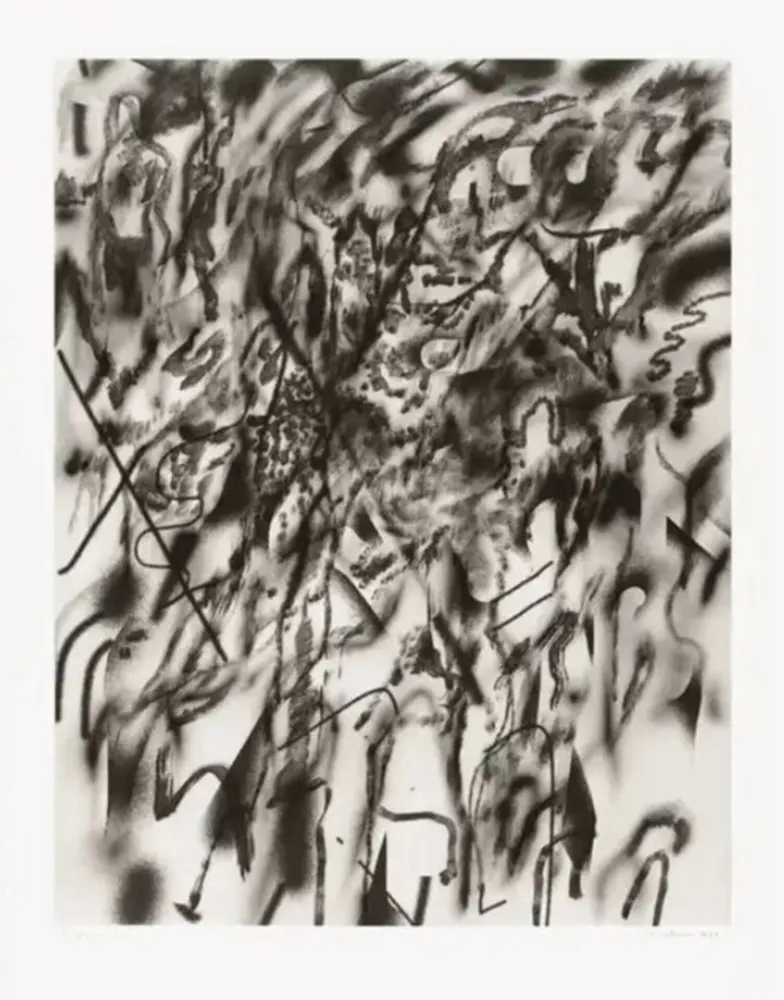 Lithographie Mehretu - Corner of Lake and Minnehaha (smoke)