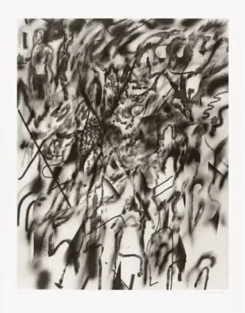 Lithographie Mehretu - Corner of Lake and Minnehaha (smoke)