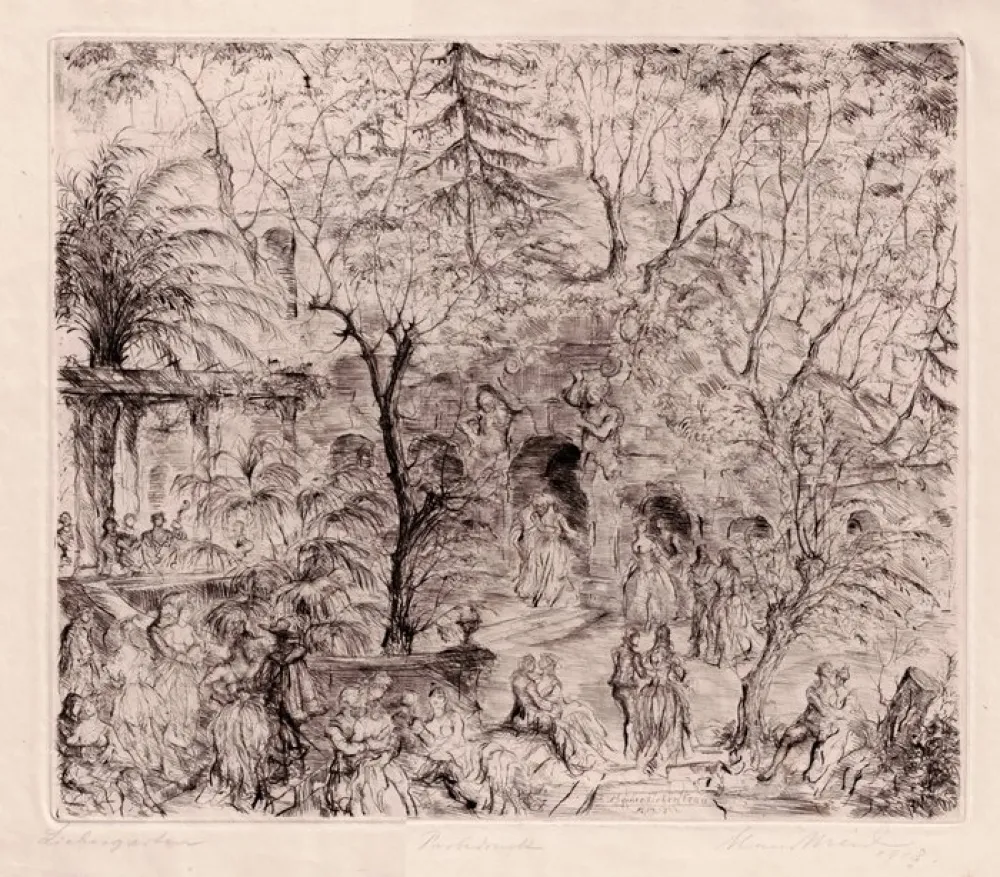 Eau-Forte Meid - Liebesgarten / Garden of Love