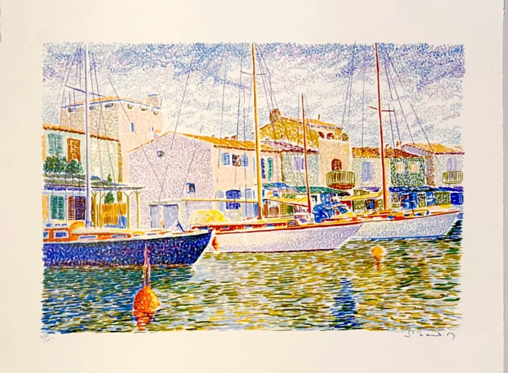 Lithographie Mendjisky - Port Grimaud