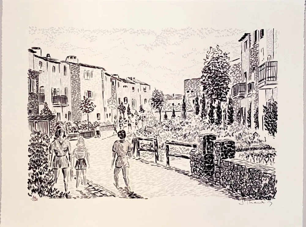 Lithographie Mendjisky - Port Grimaud