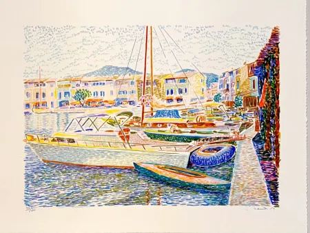 Lithographie Mendjisky - Port Grimaud