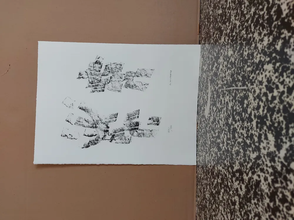 Lithographie Michaux - Composition 