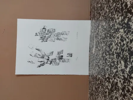 Lithographie Michaux - Composition 