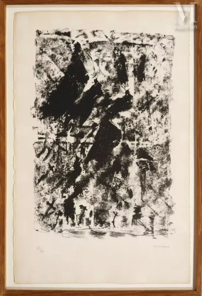 Lithographie Michaux - COMPOSITIONC105 