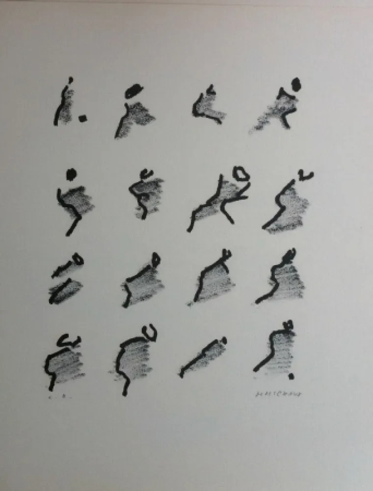 Lithographie Michaux - Par la voie des rythmes 159