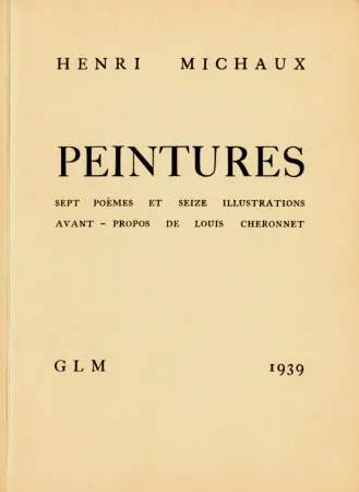 Livre Illustré Michaux - Peintures
