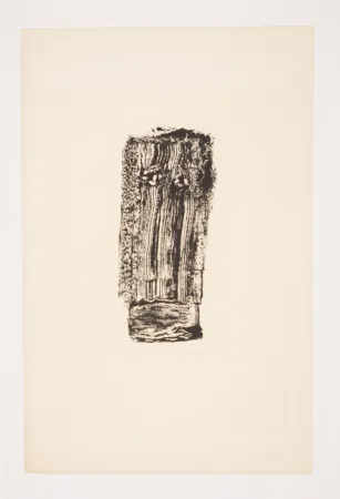 Lithographie Michaux - SANS TITRE, 1974.