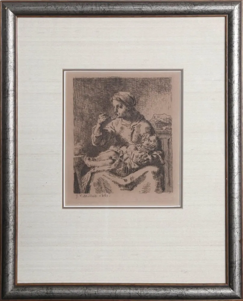 Gravure Millet - La Boullie (The Porridge)