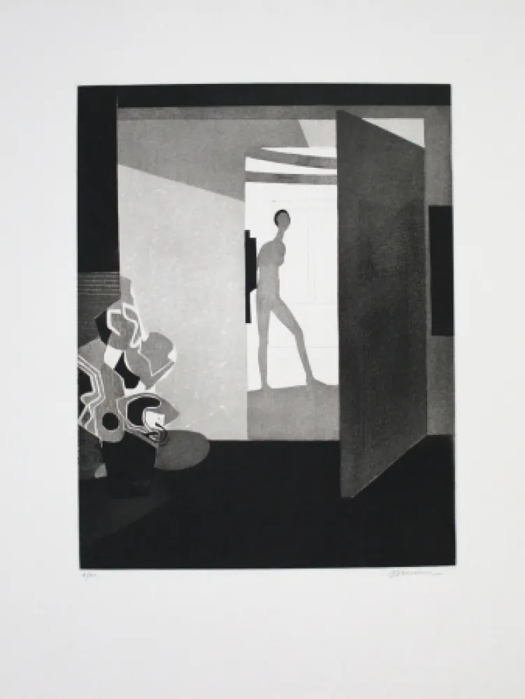 Eau-Forte Et Aquatinte Minaux - Contre jour