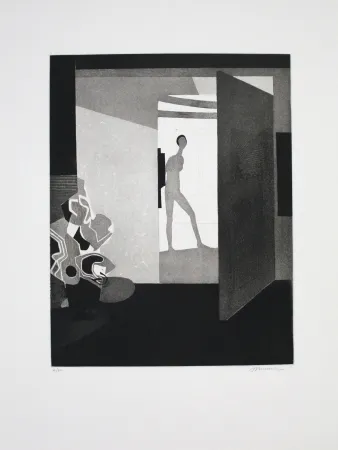 Eau-Forte Et Aquatinte Minaux - Contre jour