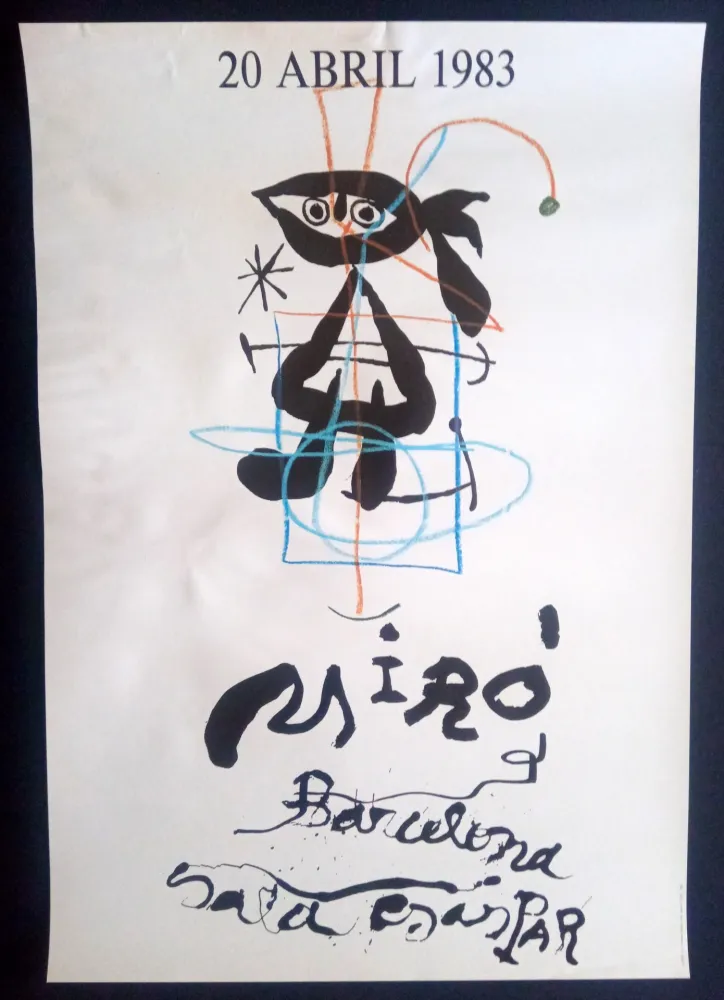 Affiche Miró - 20 Abril 1983 Sala Gaspar