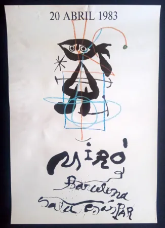 Affiche Miró - 20 Abril 1983 Sala Gaspar
