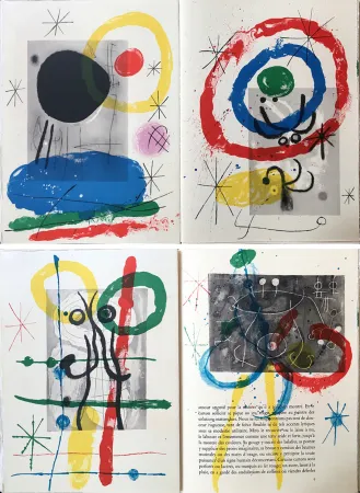 Livre Illustré Miró - DERRIÈRE LE MIROIR N°151-152. MIRO. CARTONS. Mai 1965.