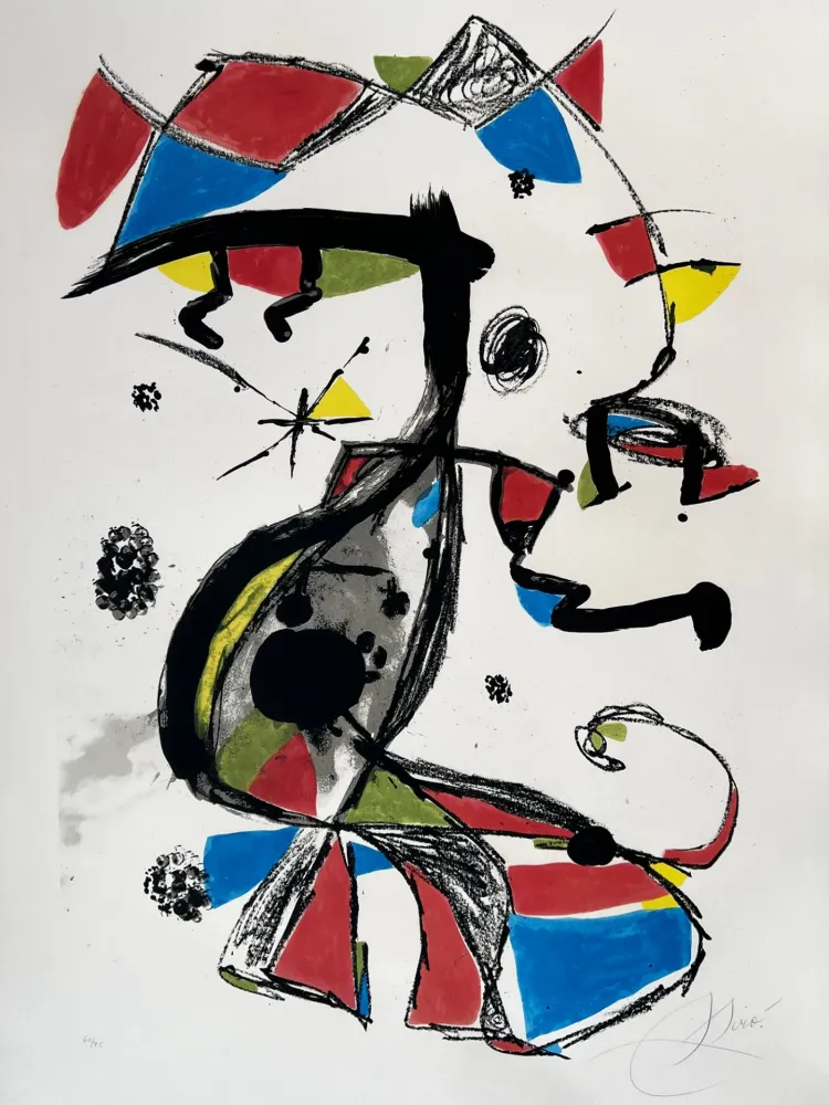 Lithographie Miró - Festa Major 