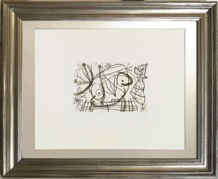 Aquatinte Miró - Fissures