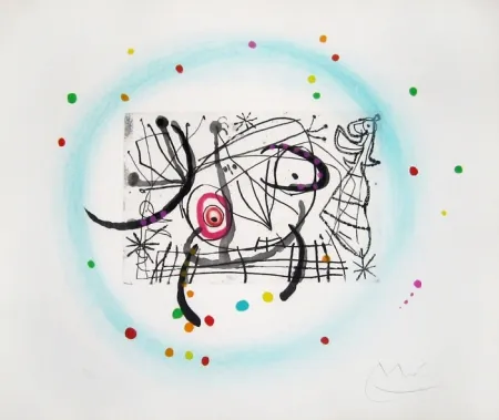 Eau-Forte Et Aquatinte Miró - Fissures