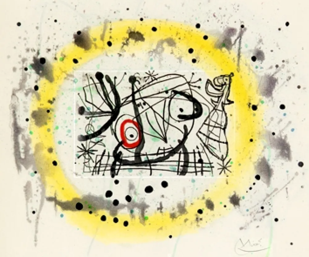 Gravure Miró - Fissures