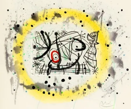 Gravure Miró - Fissures