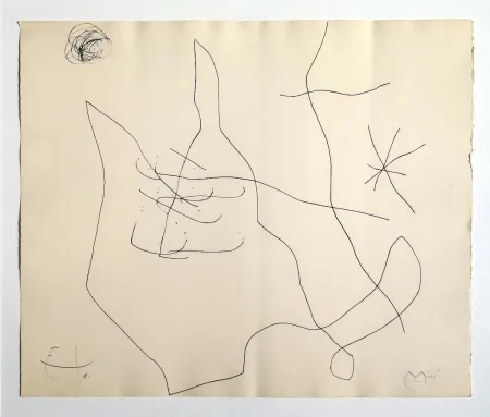 Gravure Miró - Flux de l'aimant