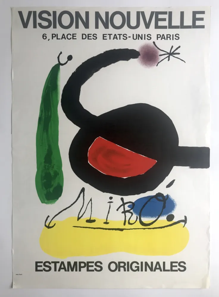 Affiche Miró - Galerie Vision Nouvelle