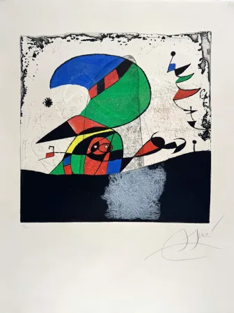 Eau-Forte Miró - Gaudi IV 