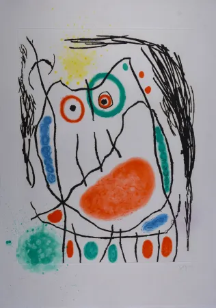 Eau-Forte Et Aquatinte Miró - Grand duc I 