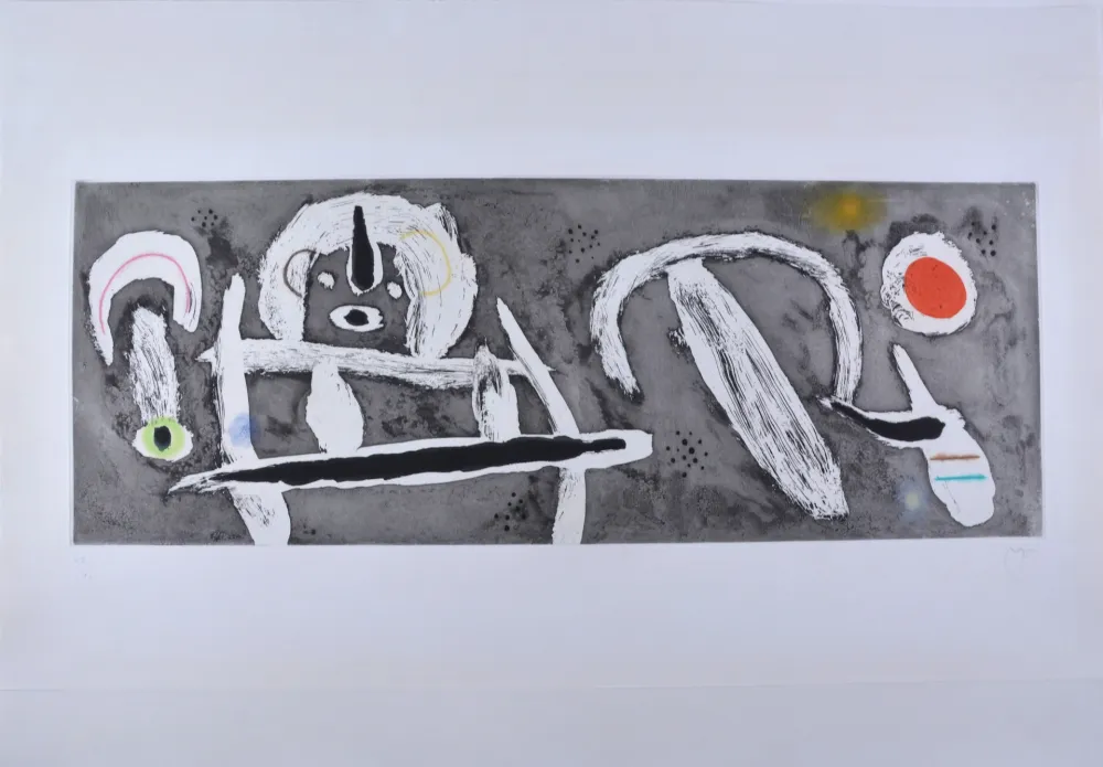 Eau-Forte Et Aquatinte Miró - Grand Vent 