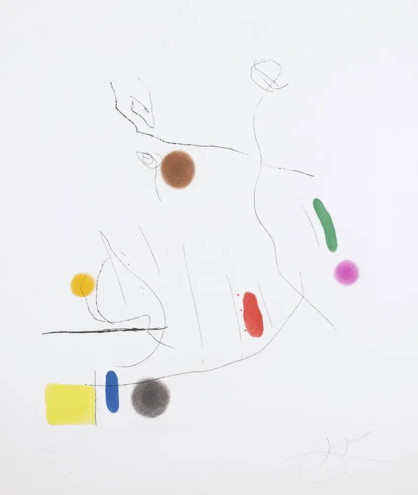 Aquatinte Miró -  Gravé sur le Givre I