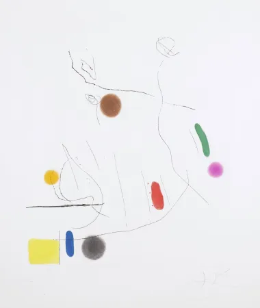 Aquatinte Miró -  Gravé sur le Givre I