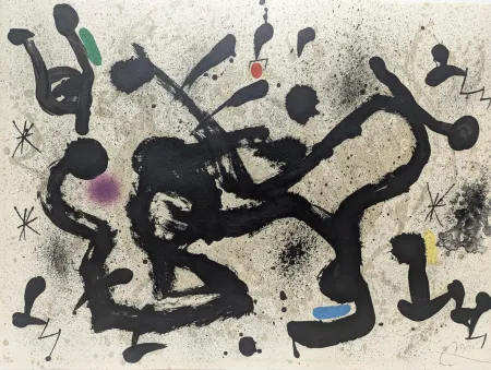 Lithographie Miró - Homenatge a Joan Prats 