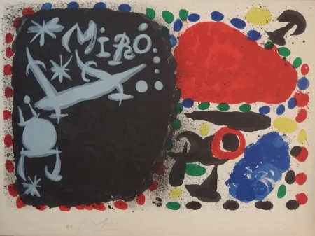 Lithographie Miró - Japan 1966 (handsigned proof on vellum before letter)