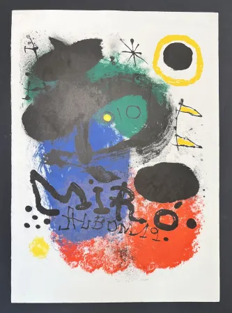 Lithographie Miró - Joan Mirò (1893-1983) - Album 19 - Color lithograph on BFK Rives paper - 1963