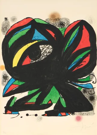 Lithographie Miró - Joan Miró (1893–1983) – Fundació Joan Miró – Color lithograph on paper – 1975