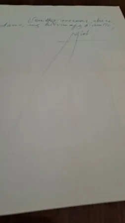 Aucune Technique Miró -  Joan Miró Exceptional unpublished autograph letter on fine wove embossed stationery from Miró to Madeleine de Harting, with a huge artistic signature (with original envelope)