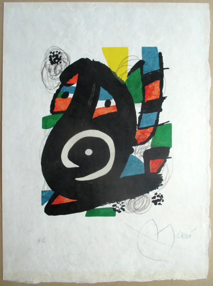 Lithographie Miró - La melodie acide, pl 14