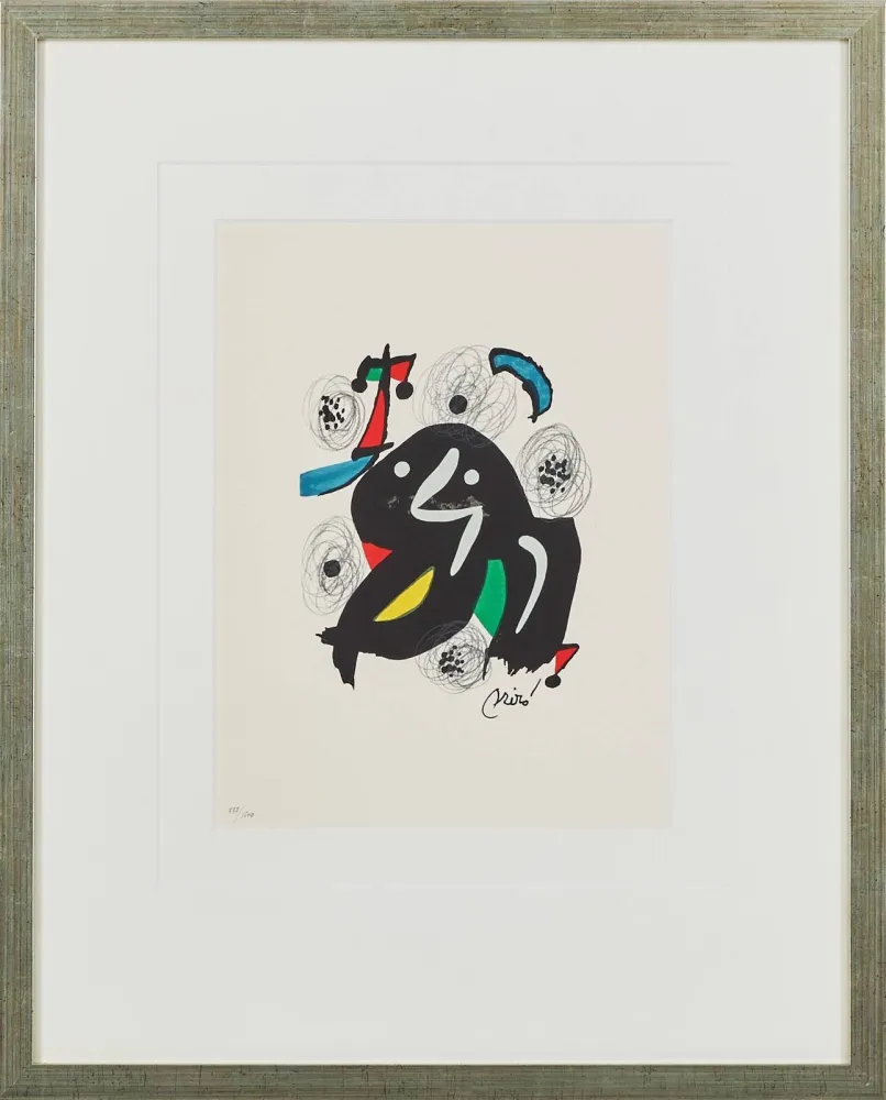 Lithographie Miró - La Mélodie Acide, Planche IV