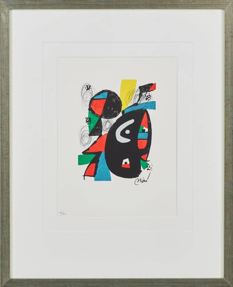 Lithographie Miró - La Mélodie Acide, Planche XII