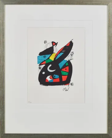 Lithographie Miró - La Mélodie Acide, Planche XIII