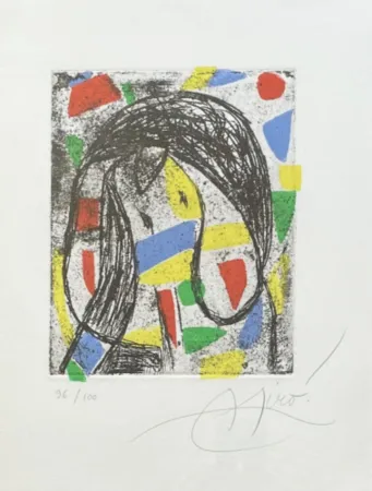 Gravure Miró - La Revolte des Caracteres